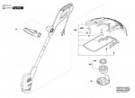 Bosch 3 600 HC1 H72 EasyGrassCut 23 Lawn Edge Trimmer 230 V / GB Spare Parts EasyGrassCut23